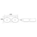 Раковина CeramaLux B2004 80х38,5 белый