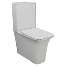 Унитаз Ceramalux 1222A-1A безободковый, белый глянец (напольный)