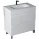 Тумба Vela Мира 80Н TU272051 белый глянец