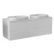 Тумба Vela Мира 140П TU47102 4 ящика белый