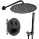 Душевая система Rea Lungo Black P8549 черный матовый