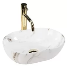 Умывальник Rea Amelia Mini Aiax Shiny мрамор