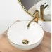 Умывальник Rea STELLA GOLD EDGE REA-U7445 36x36 белый/золото
