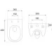 Унитаз Rea Carlo Mini Tornado REA-C1259 (подвесной) с сиденьем белый