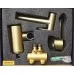 Смеситель с гигиенической лейкой Vivi Felice 2515 Oro Opaco золотой матовый