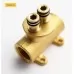 Смеситель с гигиенической лейкой Vivi Felice 2515 Oro Opaco золотой матовый