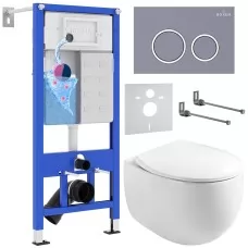 Унитаз с инсталляцией Roxen StounFi..