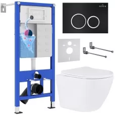 Унитаз с инсталляцией Roxen StounFix Slim 506406 с унитазом ..