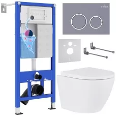 Унитаз с инсталляцией Roxen StounFi..