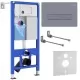 Инсталляция для унитаза Roxen StounFix Slim 966767 с кнопкой Caspia 410280DG