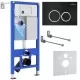 Инсталляция для унитаза Roxen StounFix Slim 710200 с кнопкой Santi 410260B