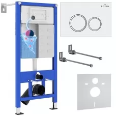Инсталляция для унитаза Roxen StounFix Slim 710200 с кнопкой..