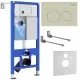 Инсталляция для унитаза Roxen StounFix Slim 966444 с кнопкой Santi 410280BG