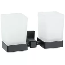 Стакан для щеток Vivi Felice Notte FL1029 N Black matt двойной черный матовый