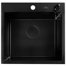 Кухонная мойка Roxen Snake 45 PVD Black Текстура