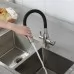 Смеситель для кухни под фильтр Frap F4396-5 сатин/черный