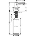 Дозатор для моющего средства Hansgrohe A71 40468000 хром