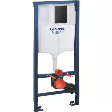 Инсталляция для унитаза Grohe Solido 3 в 1 с клавишей Even Black 38811KF0