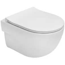 Унитаз Roca Meridian-N Compacto Rimless Slim 346244000 + 8012B2002 с пневмокрышкой