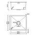 Кухонная мойка Roxen Uno 44 560210-44B PVD Black