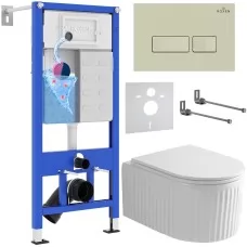 Унитаз с инсталляцией Roxen StounFi..