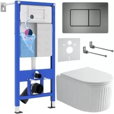 Унитаз с инсталляцией Roxen StounFi..