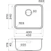 Кухонная мойка Omoikiri Omi 43-U/I ULTRA MINI-IN нержавеющая сталь