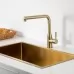 Смеситель для кухни Frap F6096-3 золотой сатин