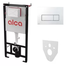 Инсталляция для унитаза AlcaPlast AM101/1120+M571+M91 с кноп..