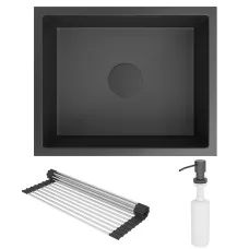 Кухонная мойка Roxen Uno 54 560210-54-BS PVD Black Текстура