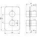 Смеситель для душа Deante BOX STEEL BXY_FEBT брашированная сталь (внешняя часть)