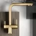 Смеситель для кухни под фильтр Splenka S70.61.03 золотой сатин