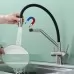 Смеситель для кухни под фильтр Splenka S70.62.05 черный/нержавеющая сталь