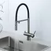 Смеситель для кухни под фильтр Gappo G4397-89 оружейная сталь