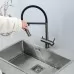 Смеситель для кухни под фильтр Gappo G4397-89 оружейная сталь
