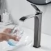 Смеситель для умывальника Shevanik S4011T оружейная сталь