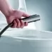 Смеситель с гигиенической лейкой Shevanik S6105T-1 оружейная сталь