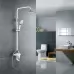 Душевая система Shevanik S9836F белый/хром