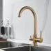 Смеситель для кухни под фильтр Shevanik S128G золото