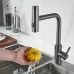 Смеситель для кухни Shevanik S263T оружейная сталь