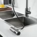 Смеситель для кухни Shevanik S263T оружейная сталь