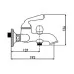 Смеситель для ванны Rose R0202E золото