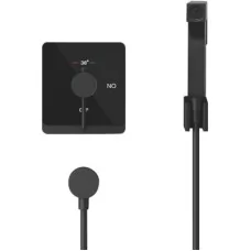 Смеситель с гигиенической лейкой Rose R105H черный/хром
