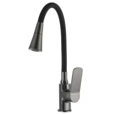 Смеситель для кухни Frap F4462-9 оружейная сталь