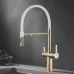 Смеситель для кухни под фильтр Rose R358G золотой сатин