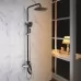 Душевая система Rose R1336H черный/хром