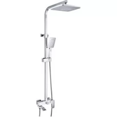 Душевая система Rose R1556F белый/хром