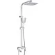 Душевая система Rose R1556F белый/хром