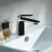 Смеситель для умывальника Rose R1301H черный/хром