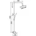 Душевая система Rose R2736 хром